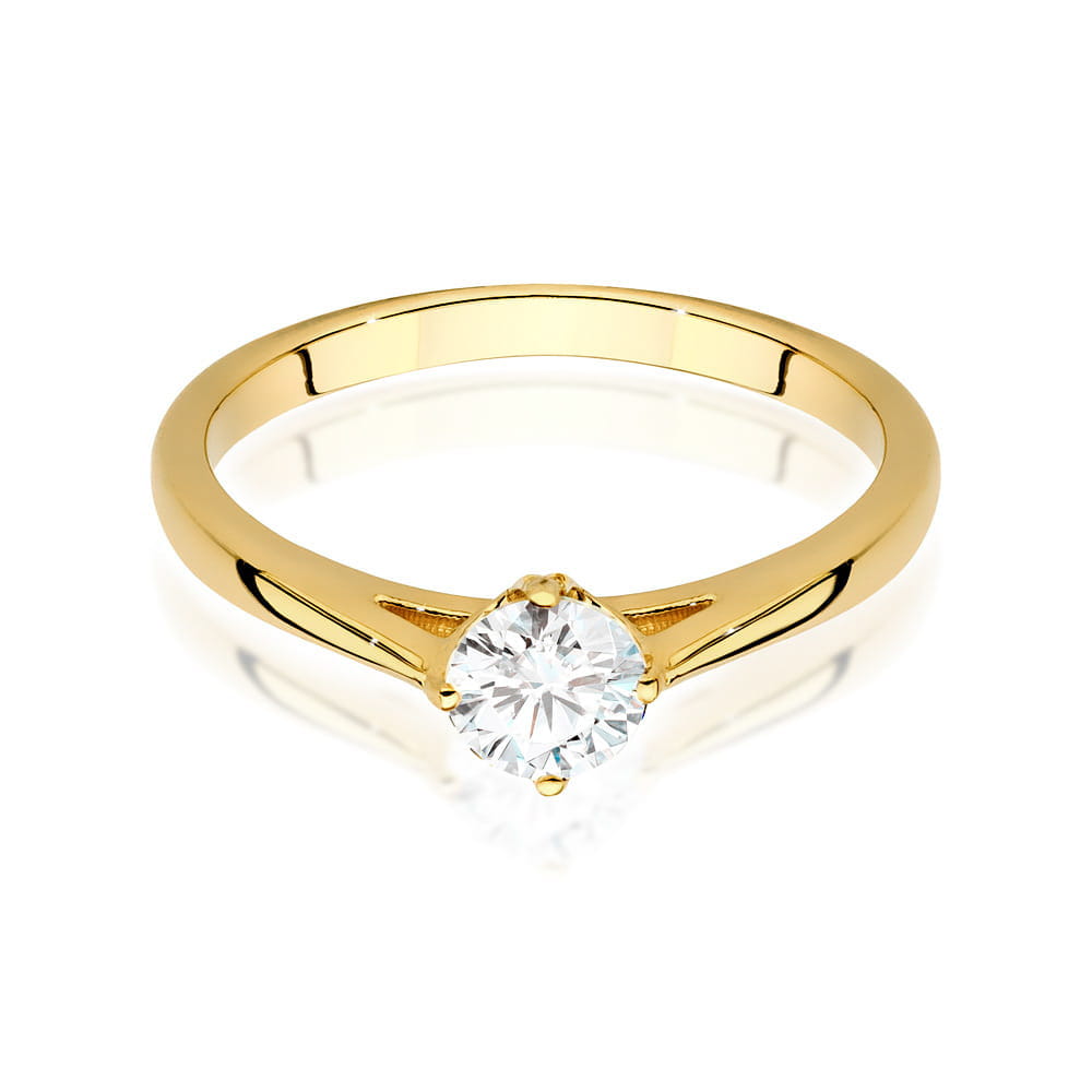Inel Aur 9K cu Diamant de Laborator 0.40 ct