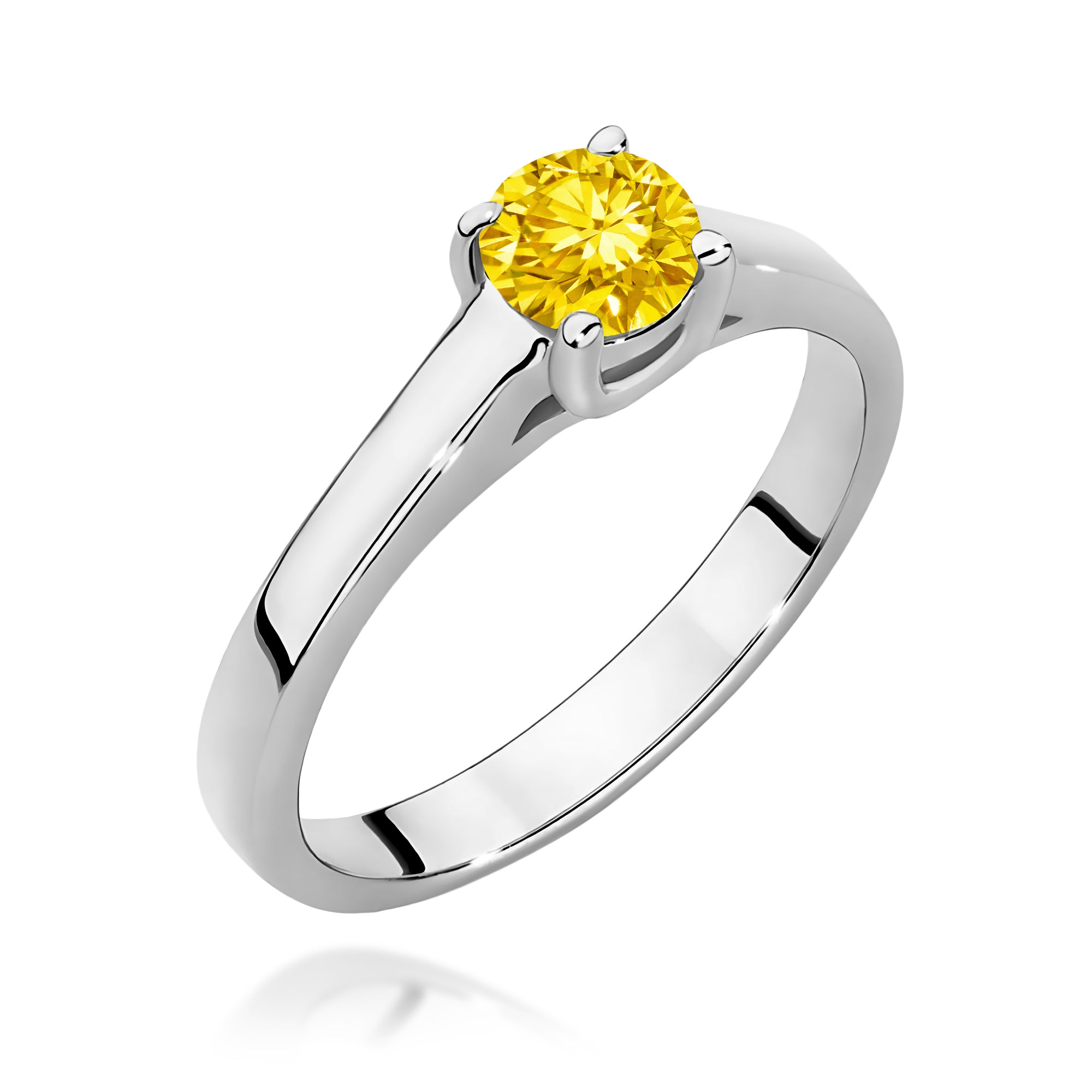 Inel Aur 14K cu Diamant de Laborator 0.50 ct