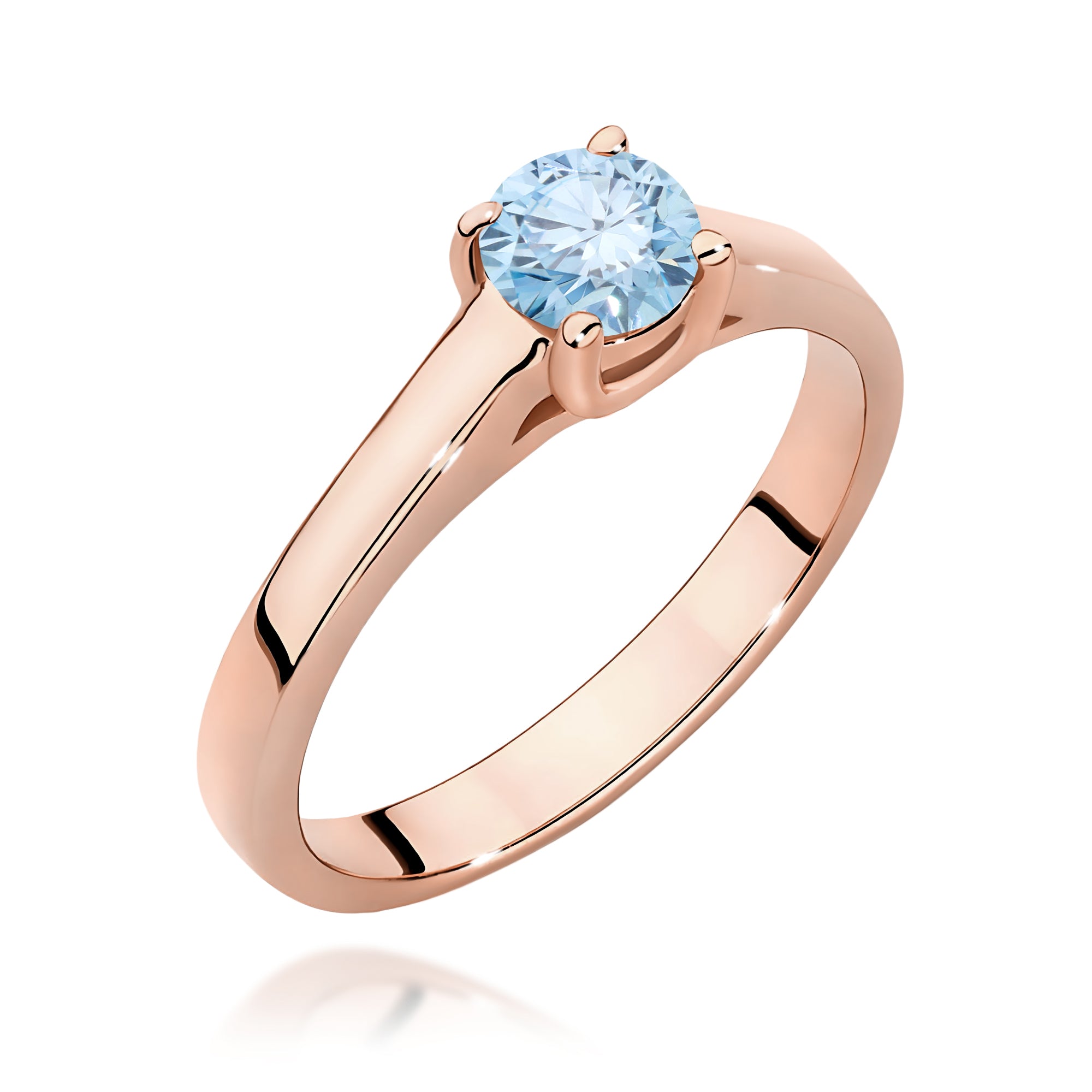 Inel Aur 14K cu Diamant de Laborator 0.50 ct