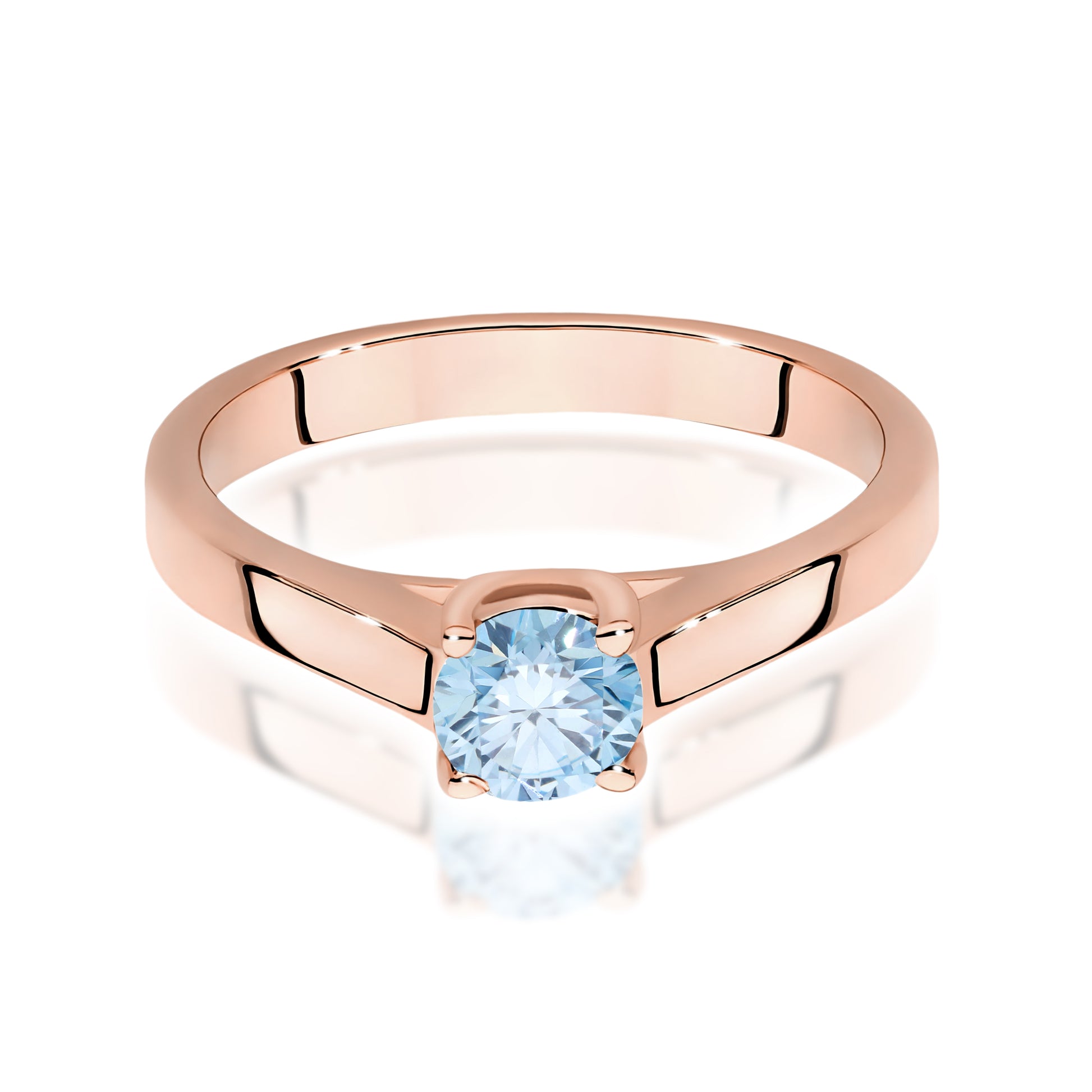 Inel Aur 14K cu Diamant de Laborator 0.50 ct