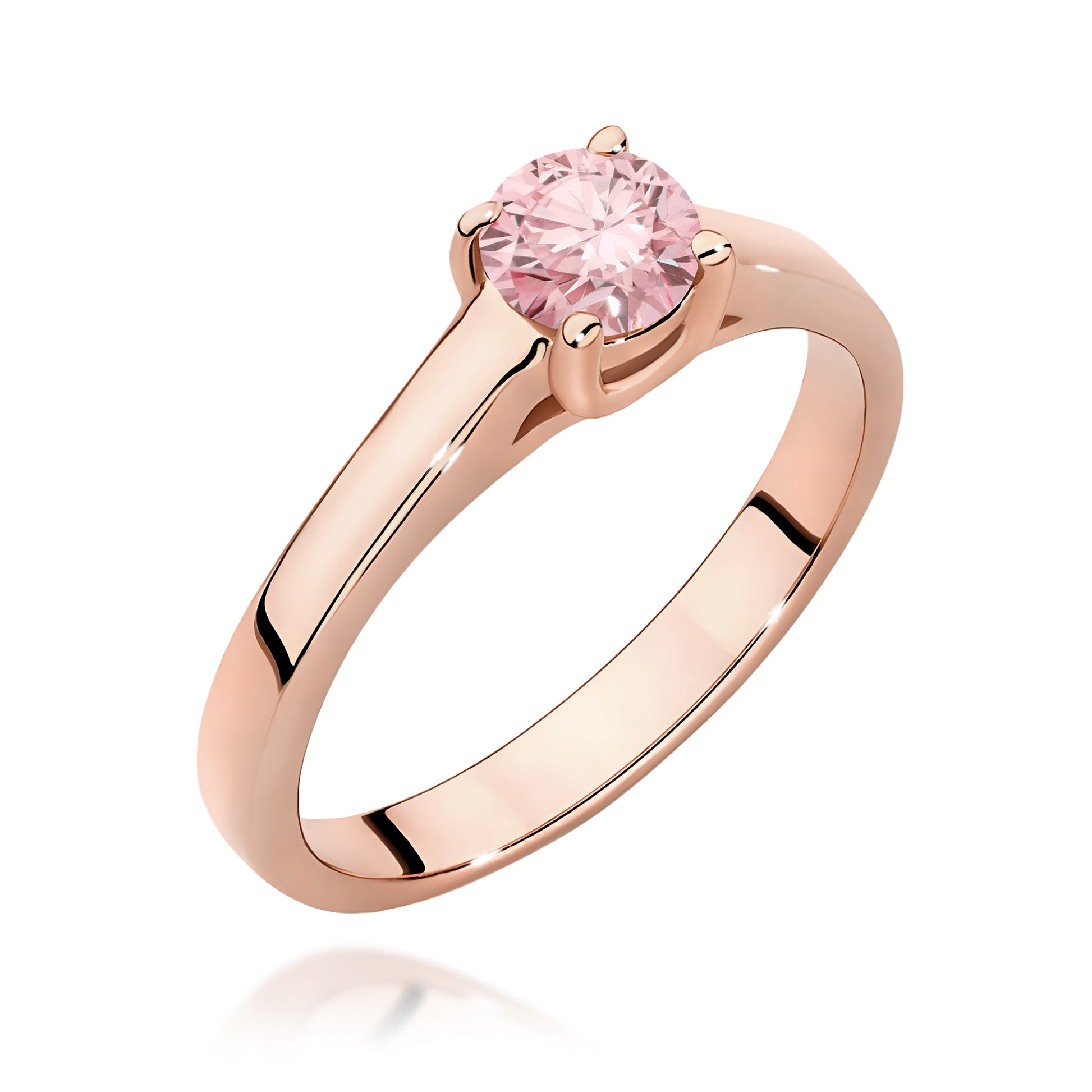 Inel Aur 14K cu Diamant de Laborator 0.50 ct