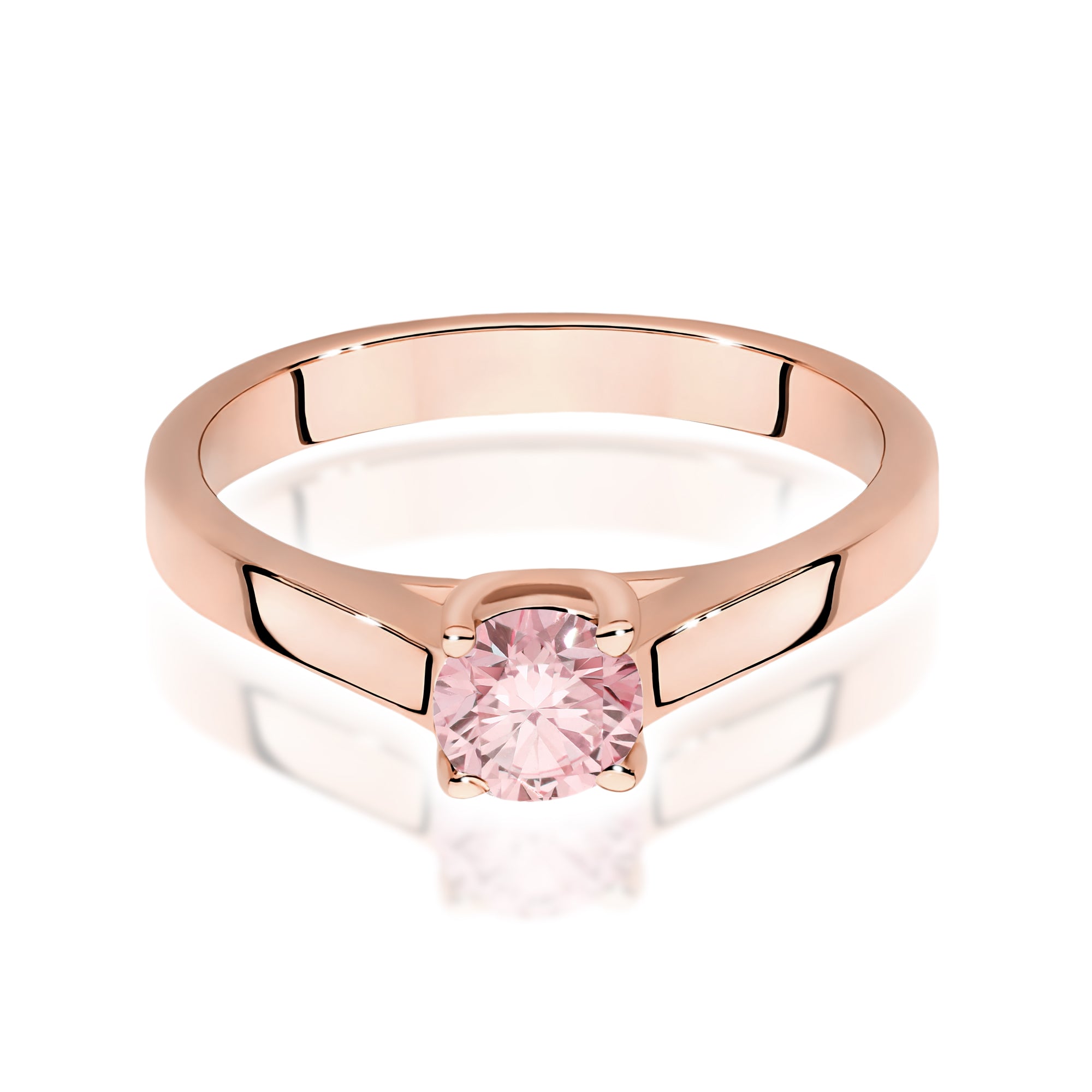 Inel Aur 14K cu Diamant de Laborator 0.50 ct