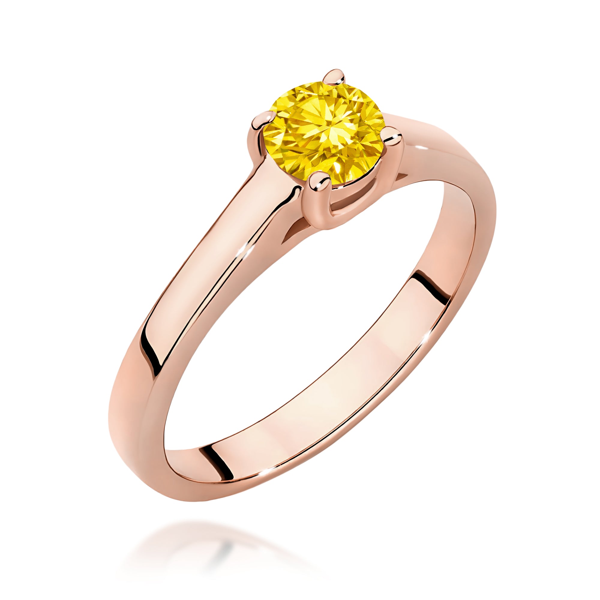 Inel Aur 14K cu Diamant de Laborator 0.50 ct