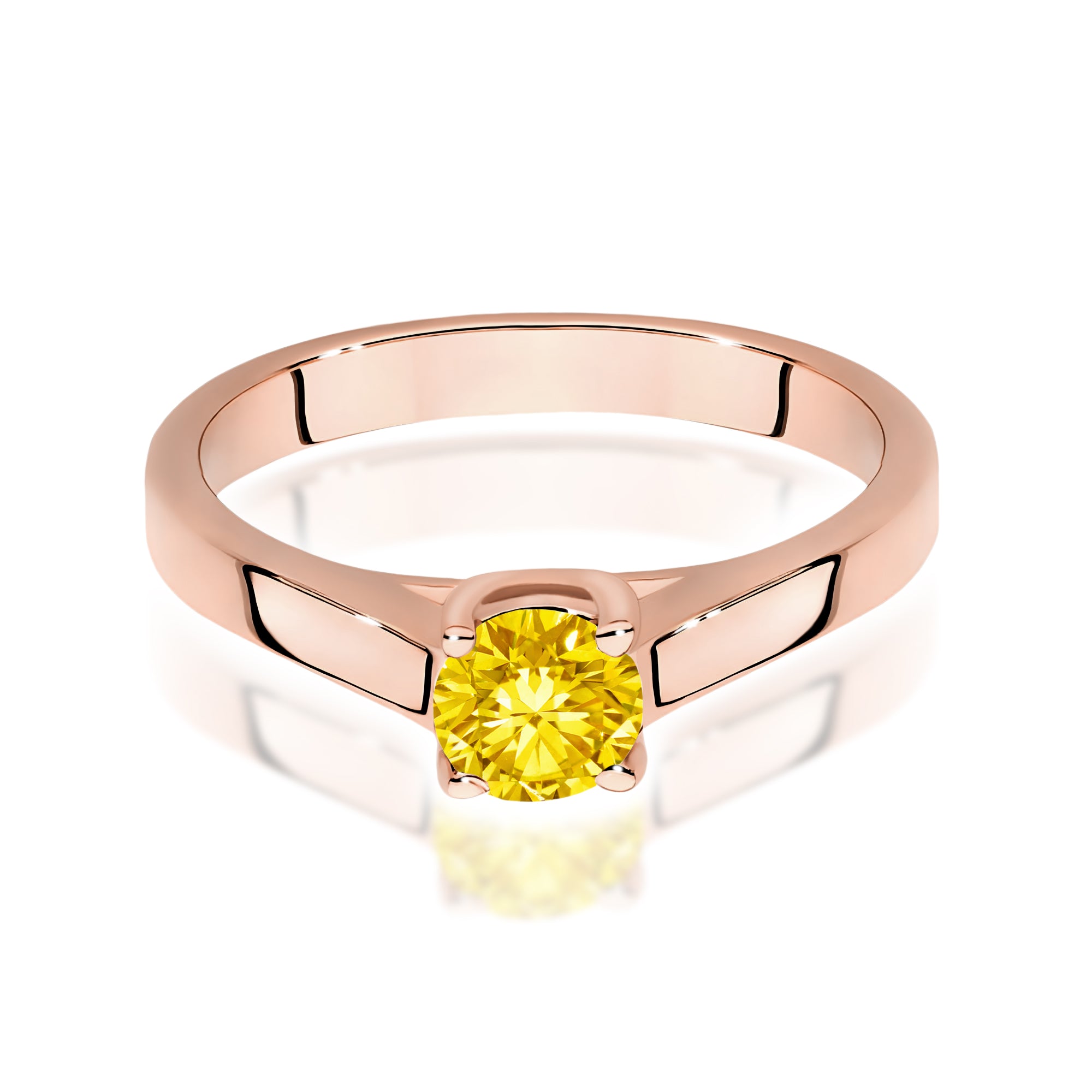Inel Aur 14K cu Diamant de Laborator 0.50 ct