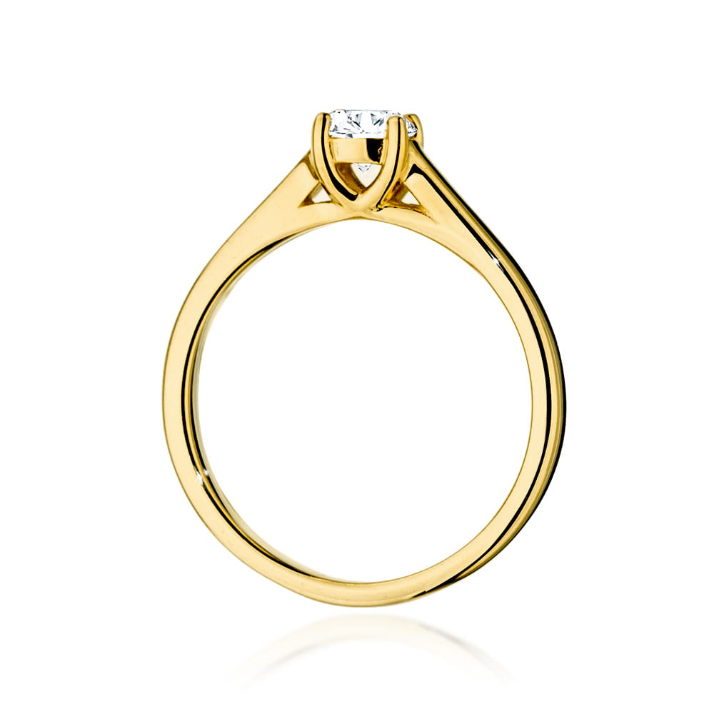 Inel Aur 14K cu Diamante de Laborator 0.40 ct