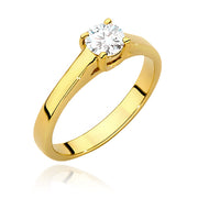 Inel Aur 14K cu Diamant de Laborator 0.50 ct