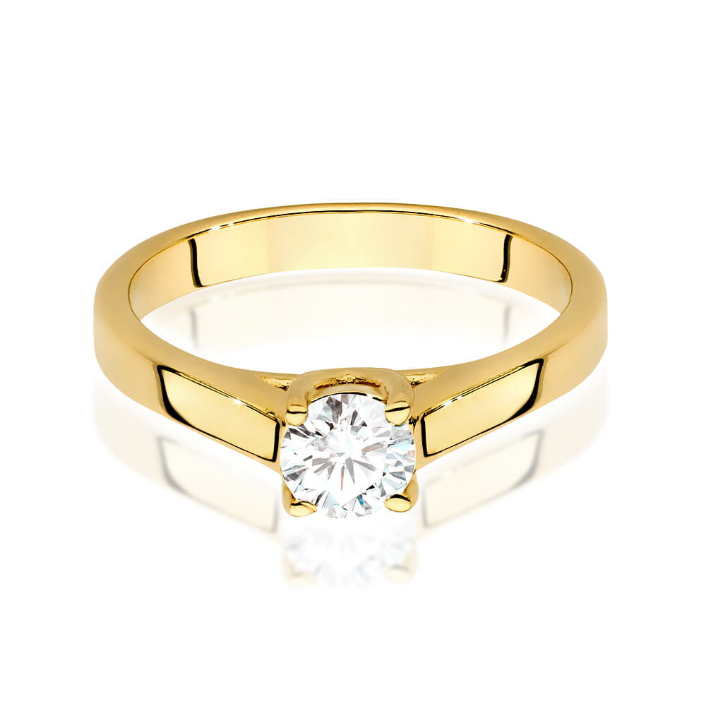 Inel Aur 9K cu Diamant Natural 0.50 ct