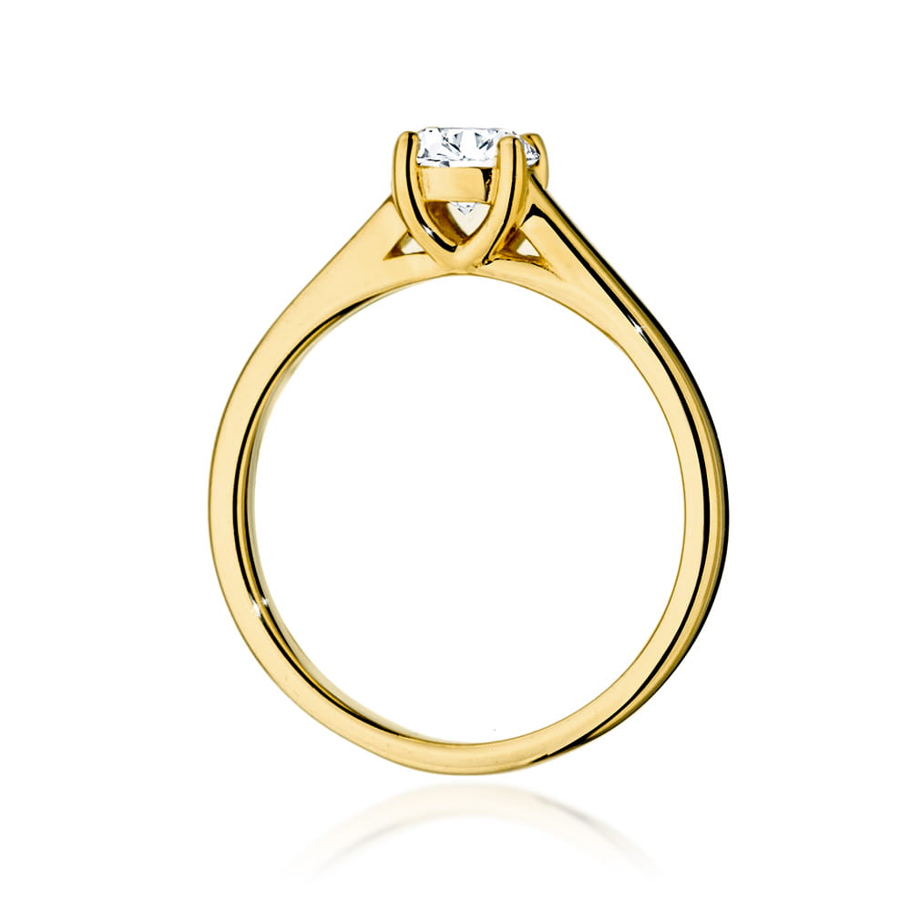 Inel Aur 9K cu Diamant Natural 0.50 ct