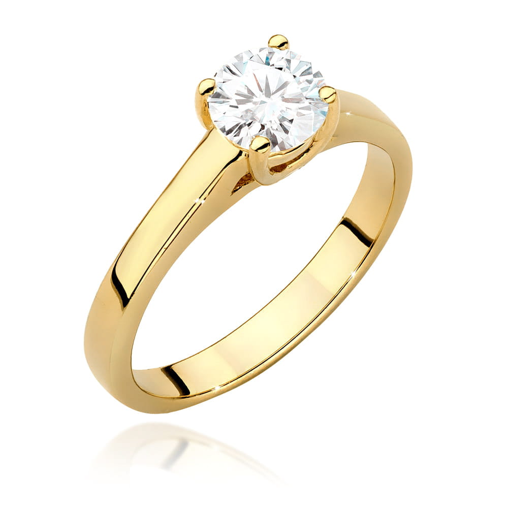 Inel Aur 9K cu Diamant Natural 0.70 ct