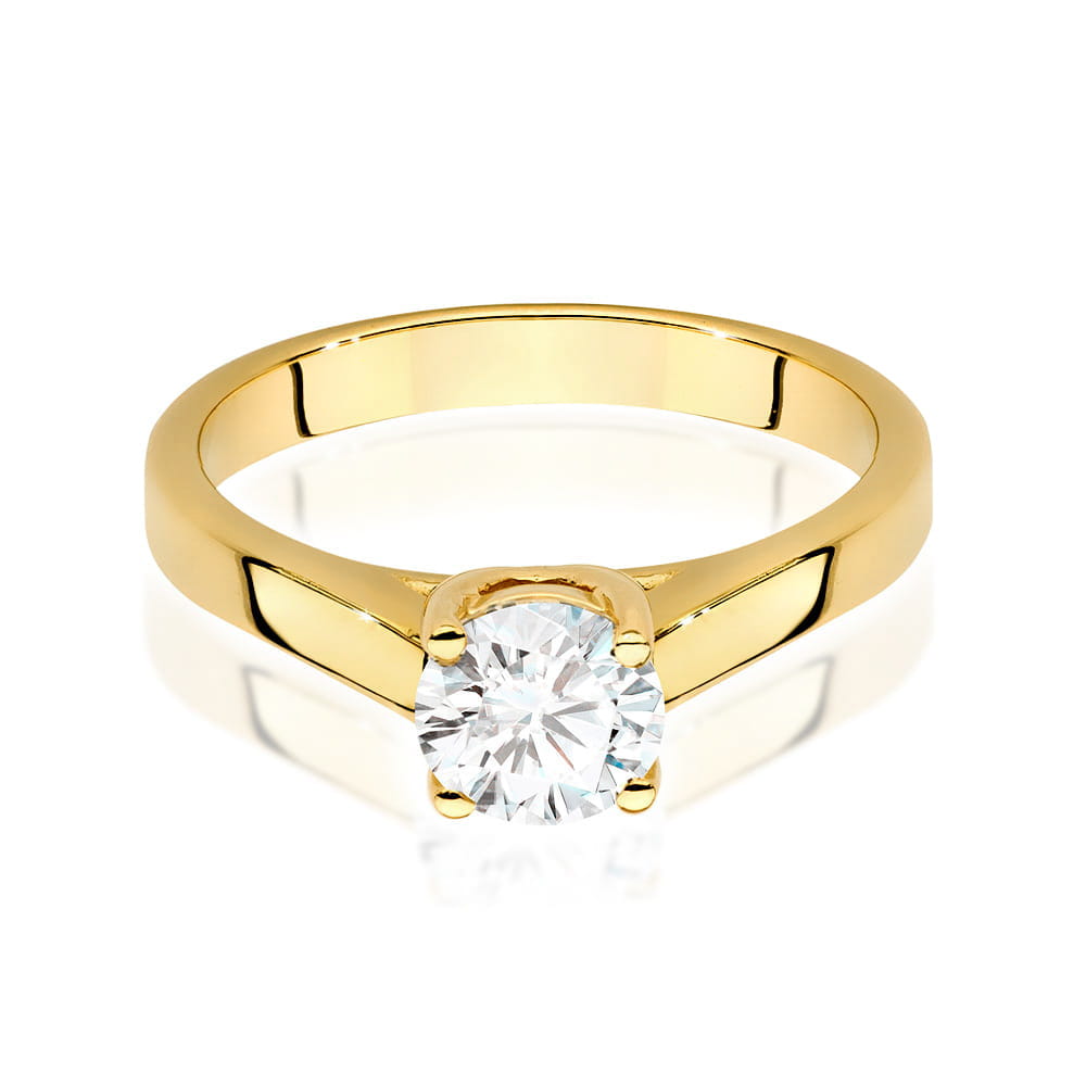 Inel Aur 9K cu Diamant Natural 0.70 ct