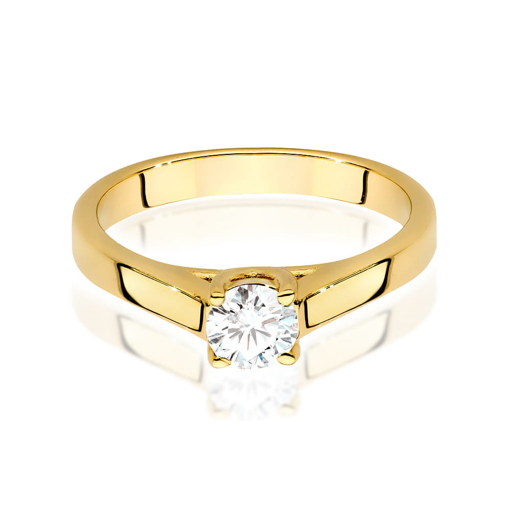 Inel Aur 9K cu Diamant de Laborator 0.40 ct