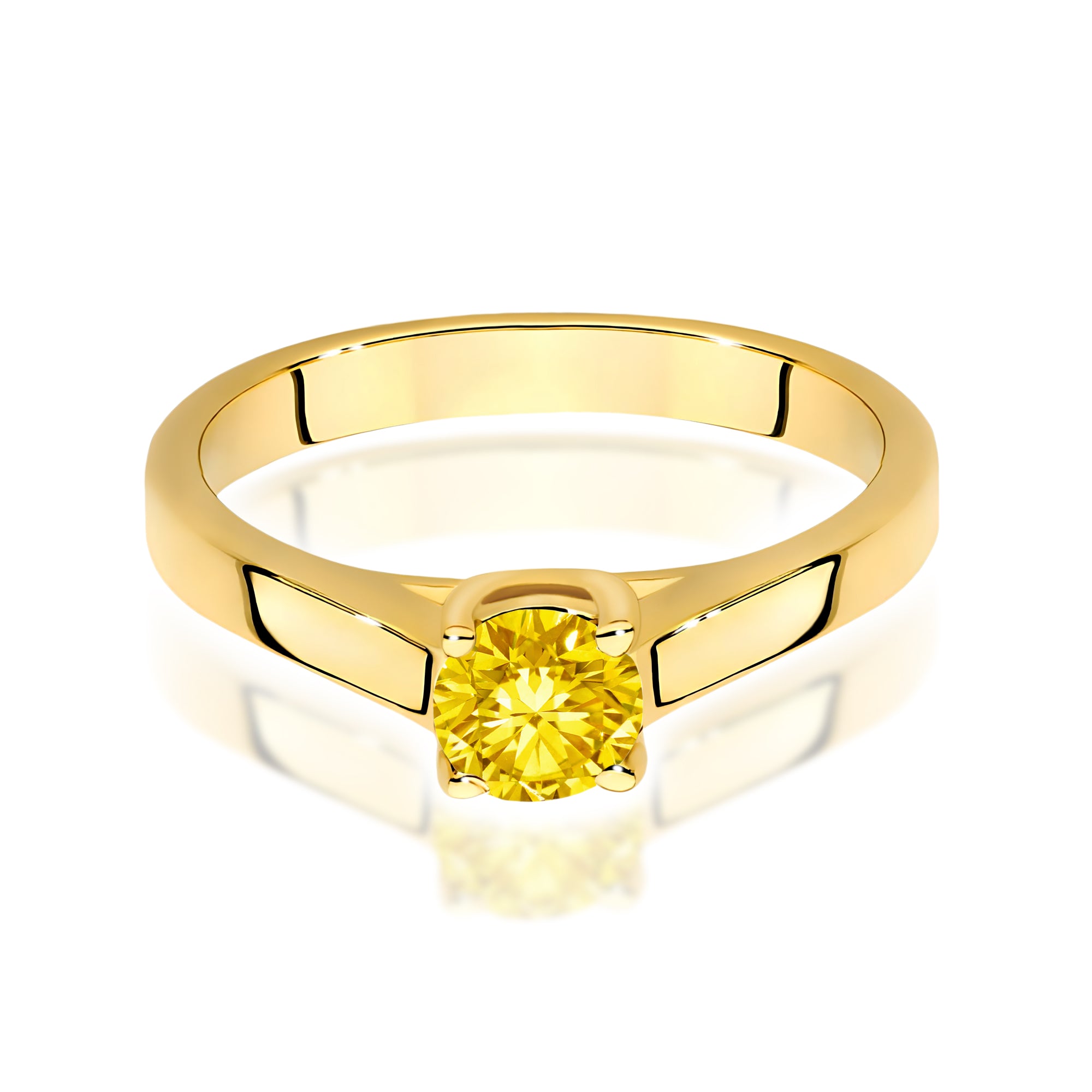 Inel Aur 9K cu Diamant de Laborator 0.50 ct