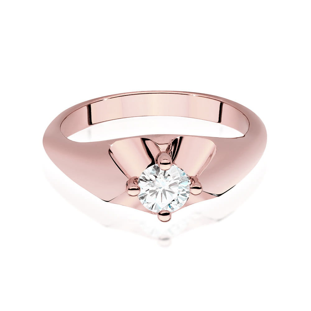 Inel Aur 14K cu Diamante de Laborator 0.40 ct