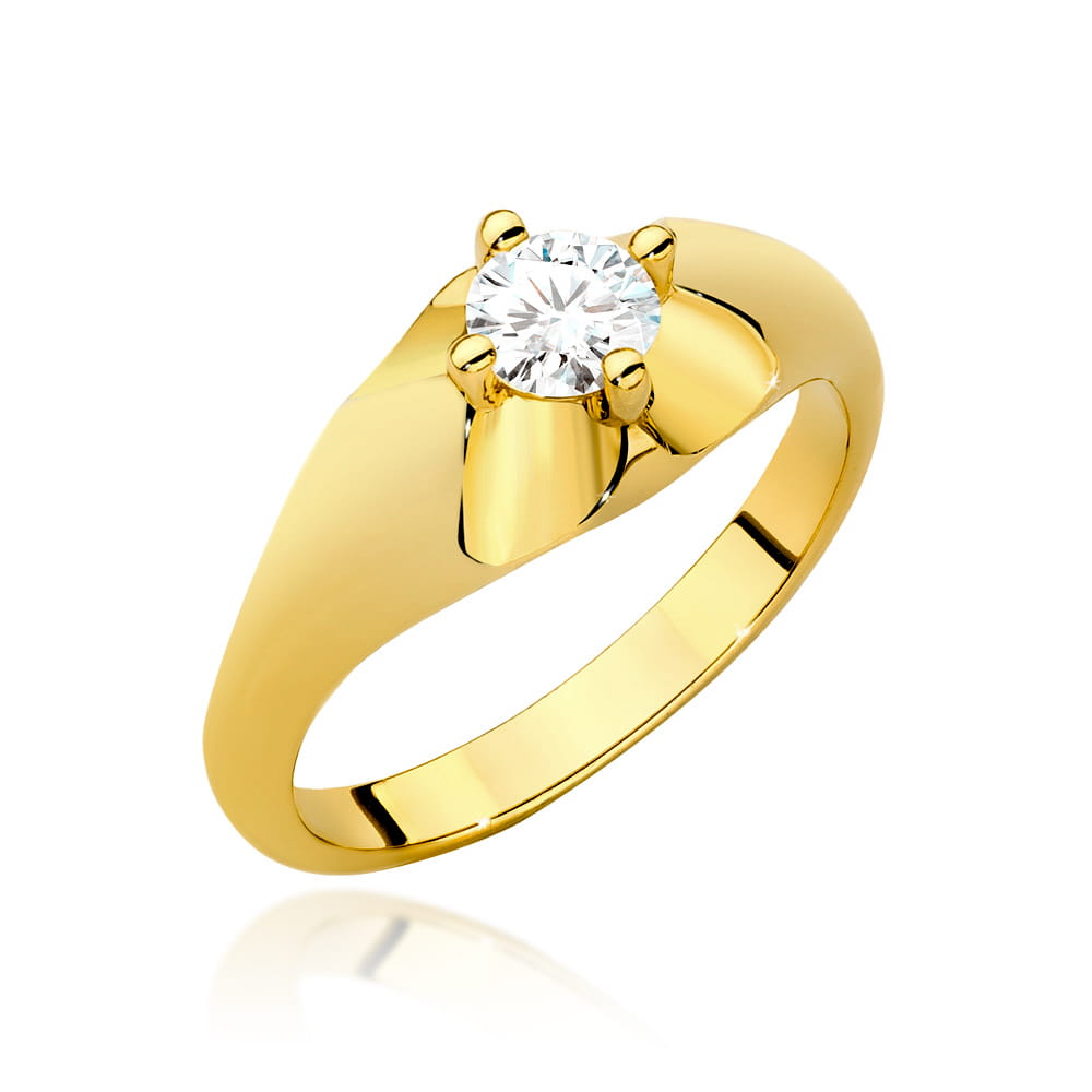 Inel Aur 14K cu Diamante de Laborator 0.40 ct