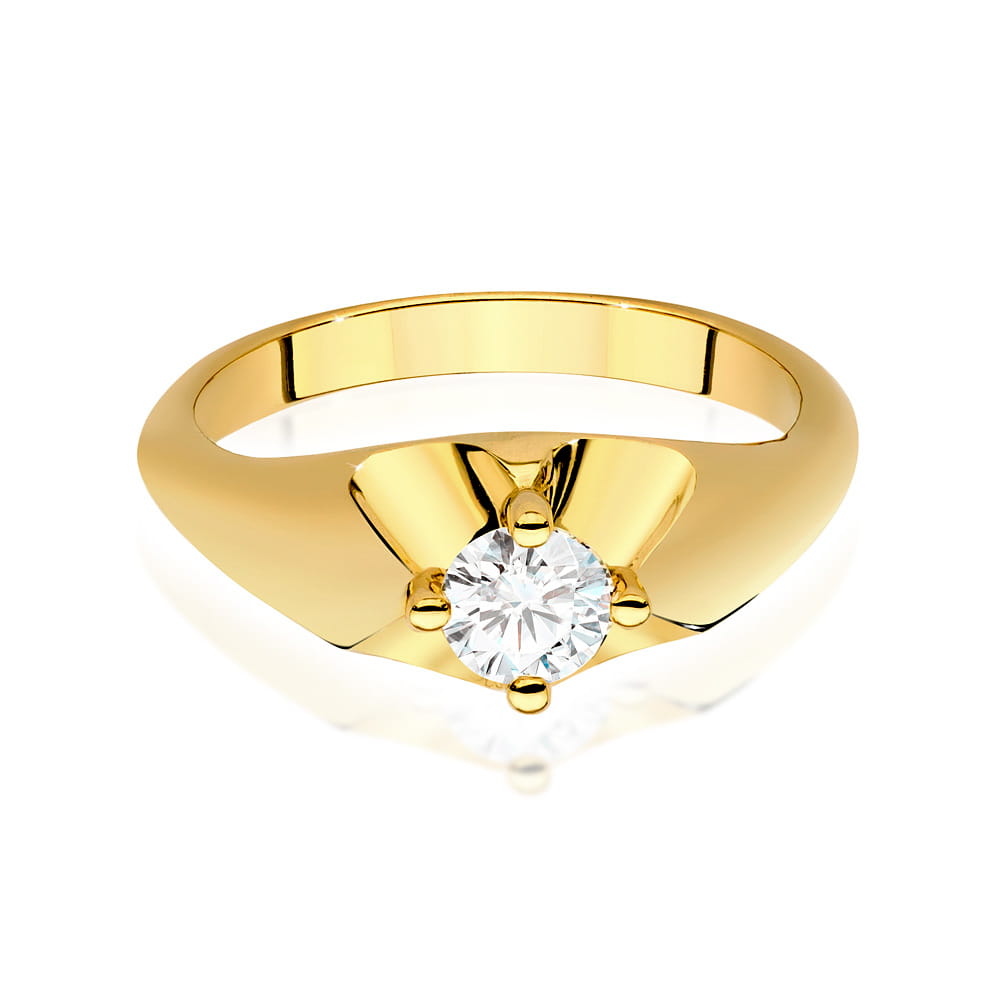 Inel Aur 14K cu Diamante de Laborator 0.40 ct
