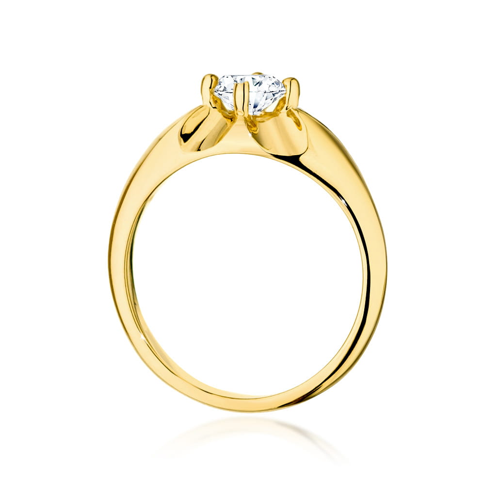 Inel Aur 14K cu Diamante de Laborator 0.50 ct