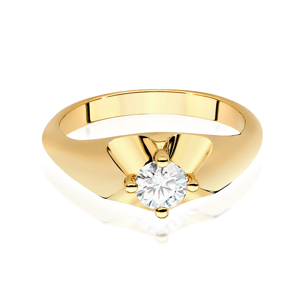 Inel Aur 9K cu Diamant Natural 0.40 ct