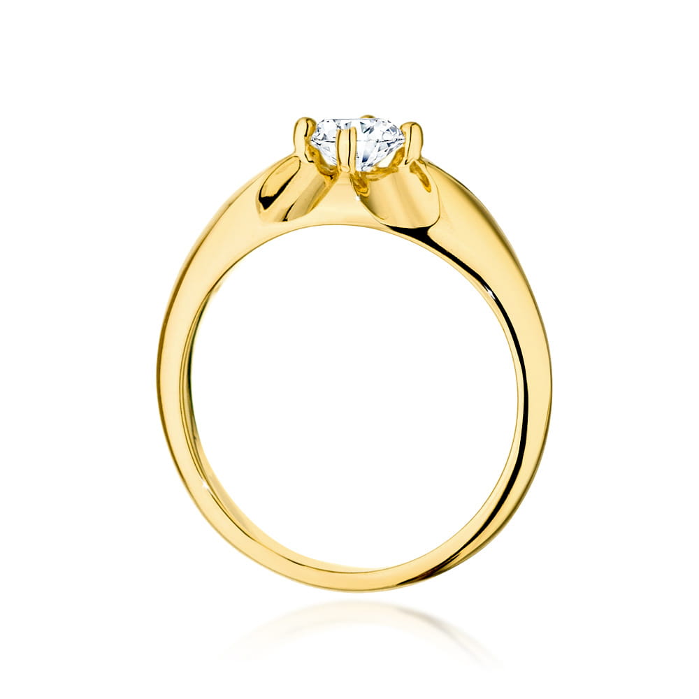 Inel Aur 9K cu Diamant Natural 0.40 ct