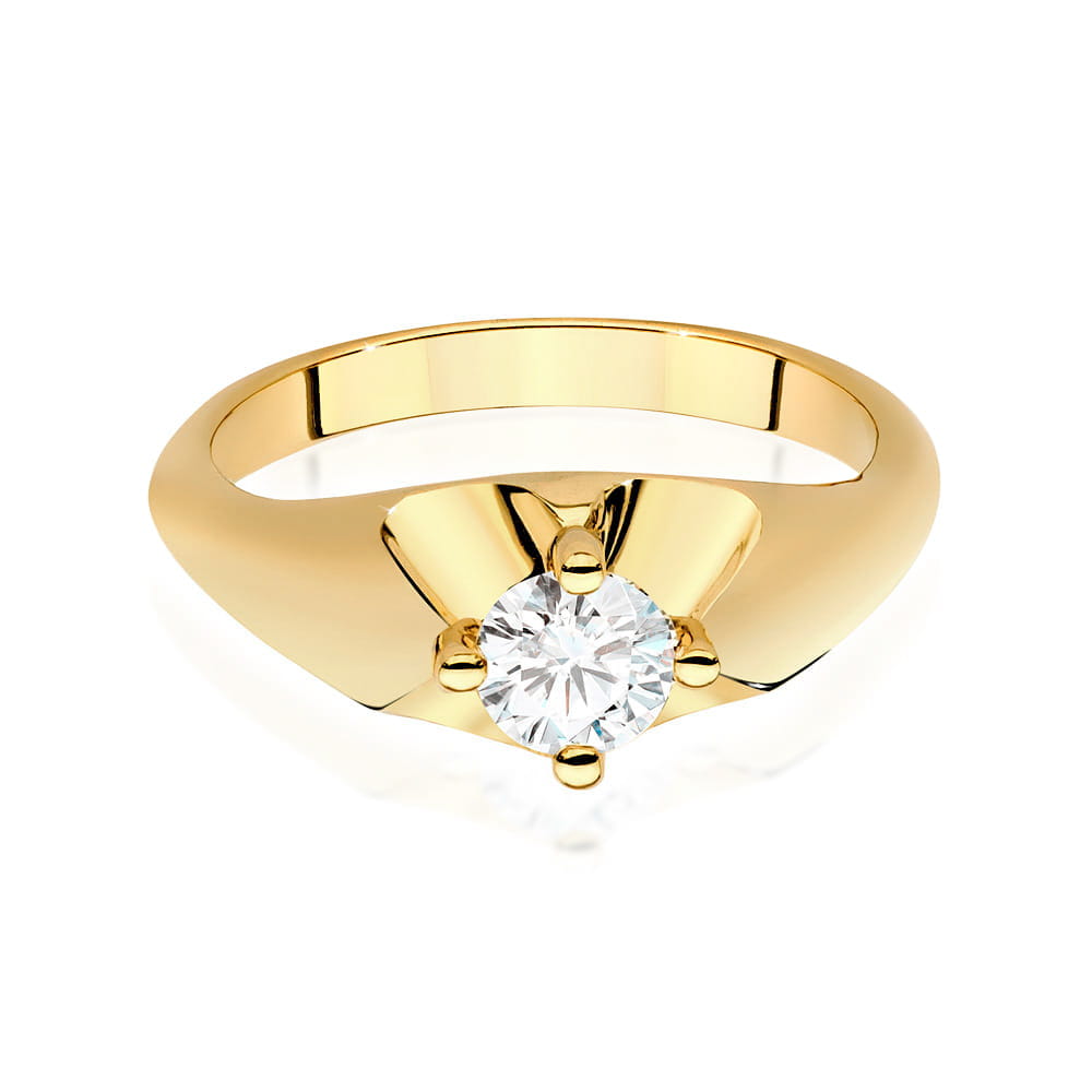Inel Aur 9K cu Diamant Natural 0.50 ct