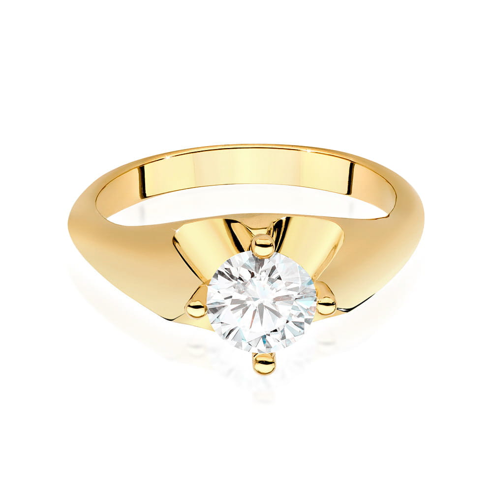Inel Aur 9K cu Diamant Natural 0.70 ct