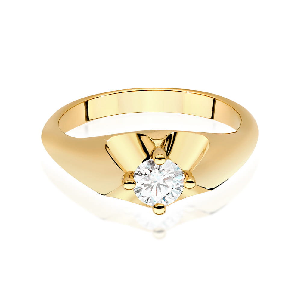 Inel Aur 9K cu Diamant de Laborator 0.40 ct