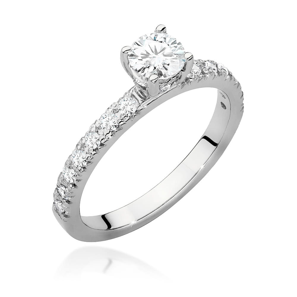 Inel Aur 9K cu Diamante de Laborator 0.64 ct