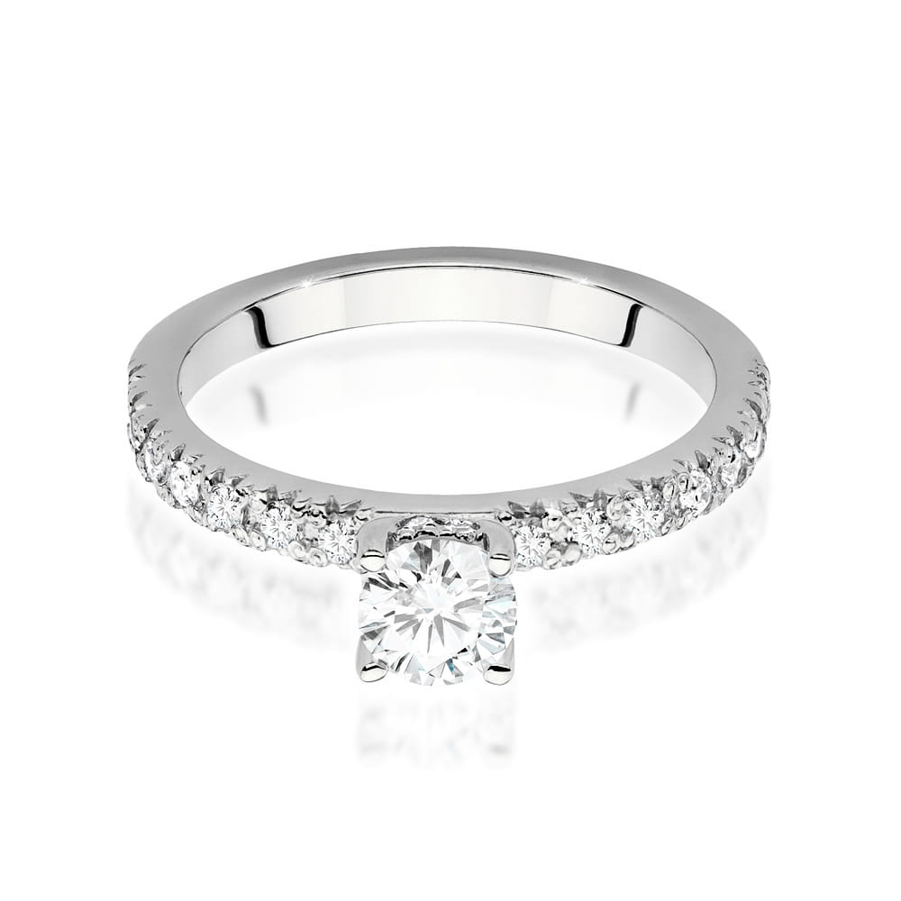 Inel Aur 9K cu Diamante de Laborator 0.64 ct