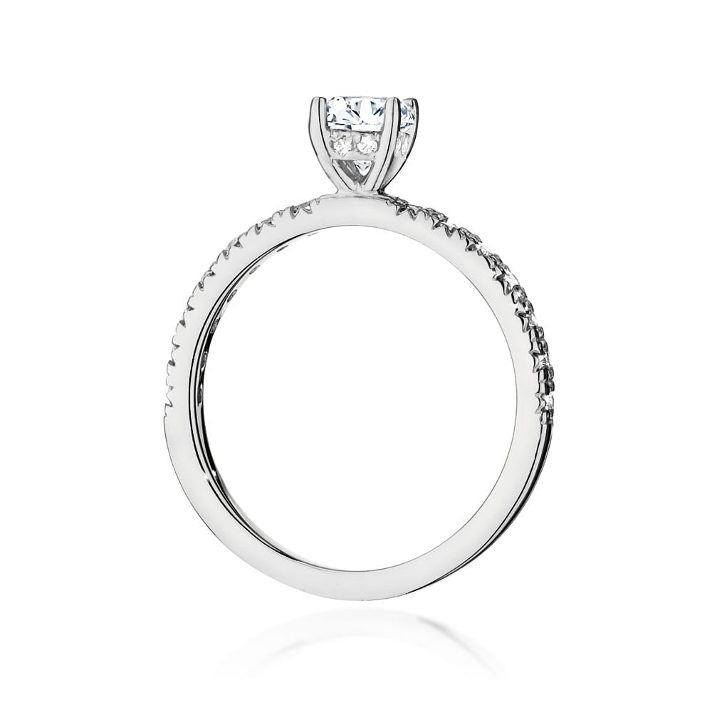 Inel Aur 9K cu Diamante de Laborator 0.64 ct