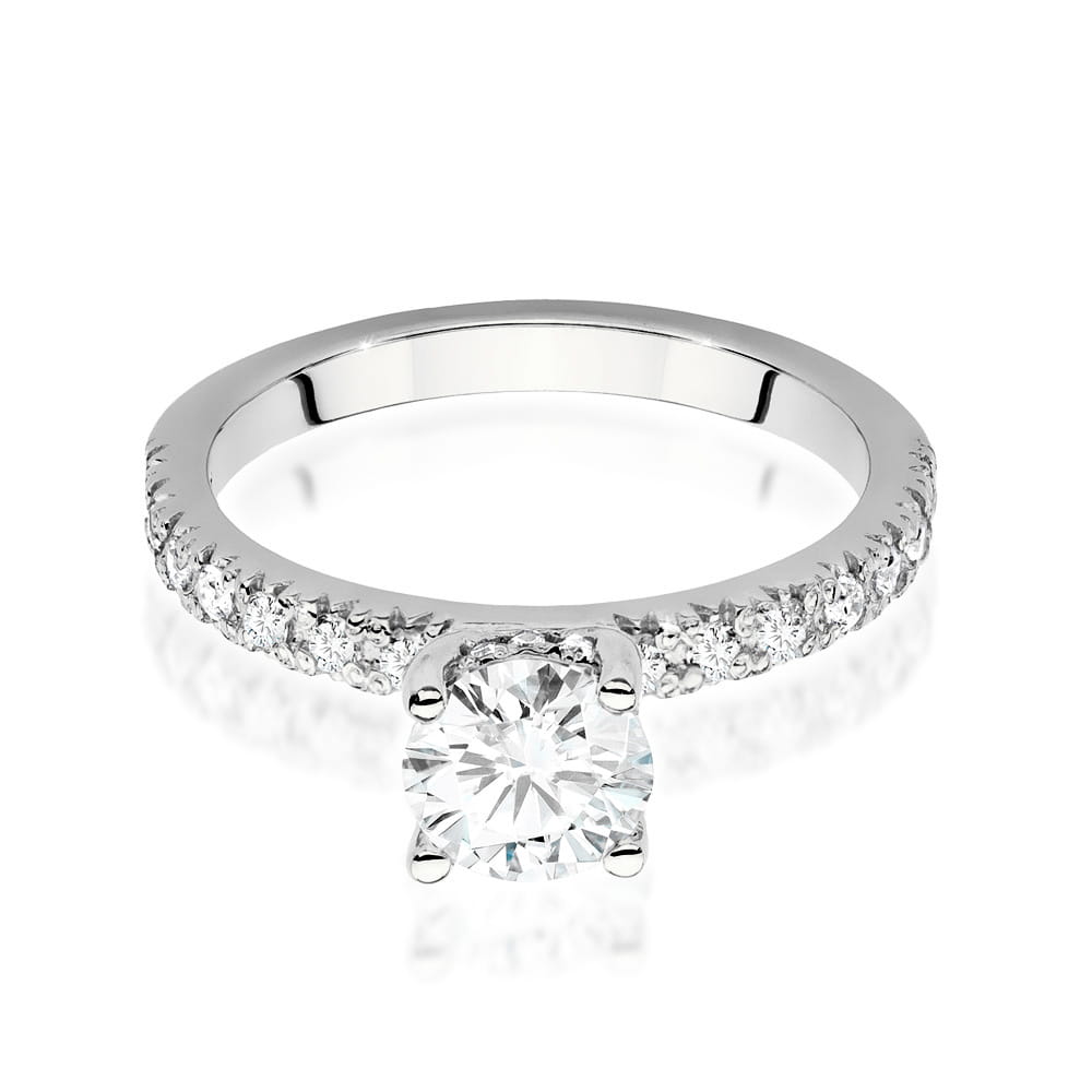 Inel Aur 9K cu Diamante de Laborator 0.96 ct