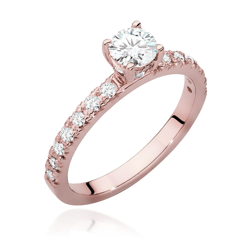 Inel Aur 14K cu Diamante de Laborator 0.64 ct