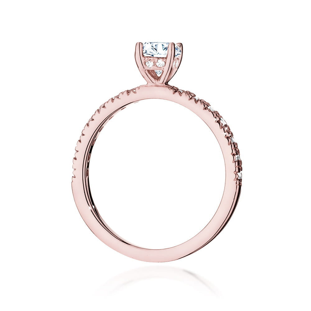 Inel Aur 14K cu Diamante de Laborator 0.64 ct