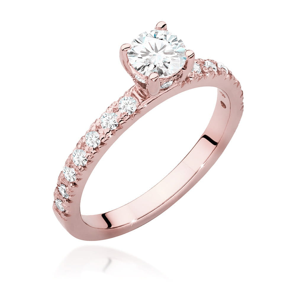 Inel Aur 14K cu Diamante de Laborator 0.74 ct