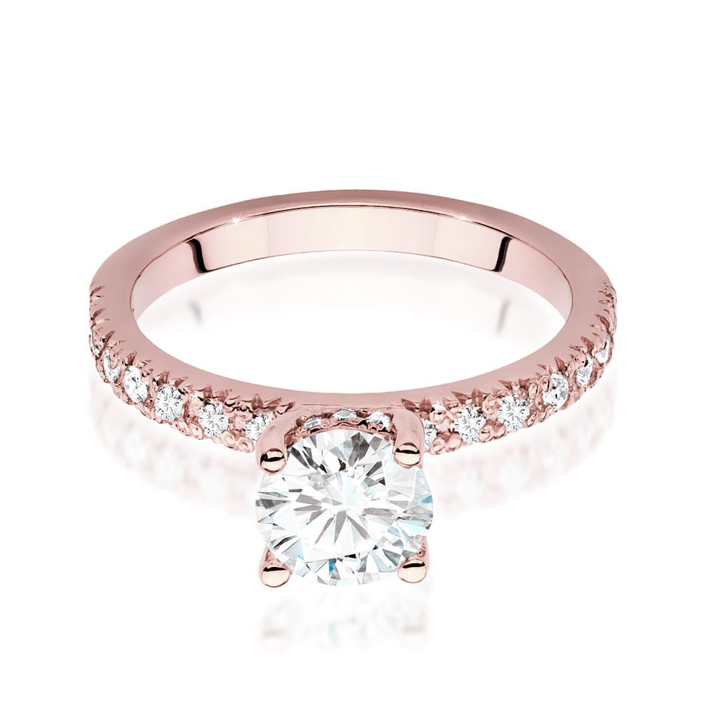 Inel Aur 14K cu Diamante de Laborator 1.26 ct