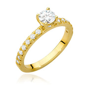 Inel Aur 14K cu Diamante de Laborator 0.64 ct