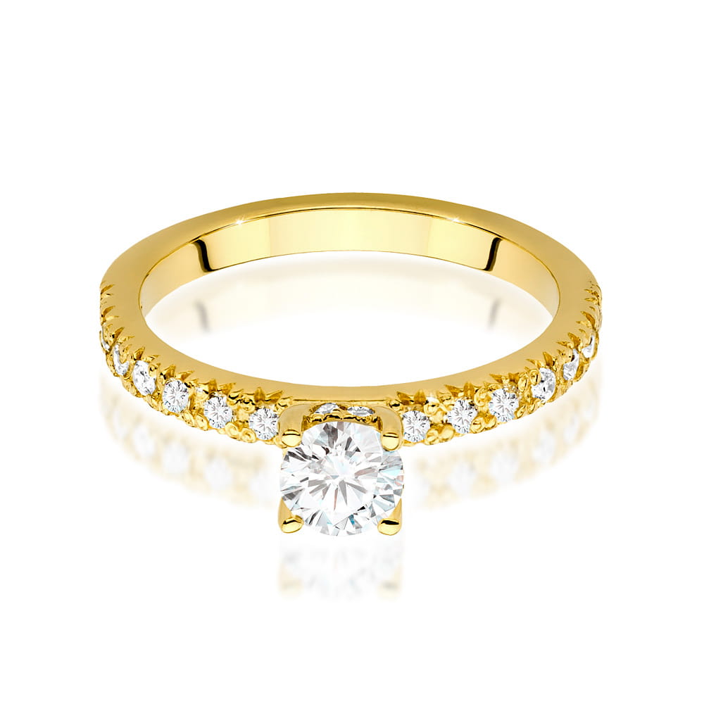Inel Aur 14K cu Diamante de Laborator 0.64 ct