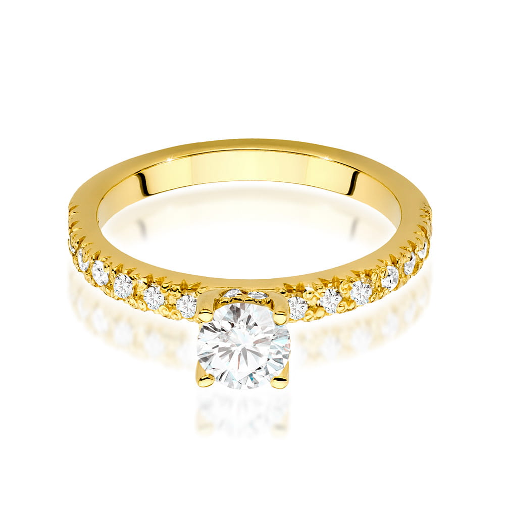Inel Aur 14K cu Diamante de Laborator 0.74 ct