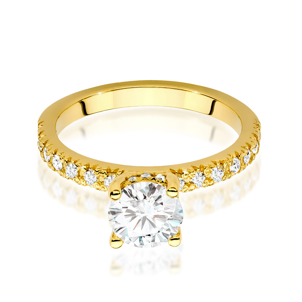 Inel Aur 14K cu Diamante de Laborator 1.26 ct