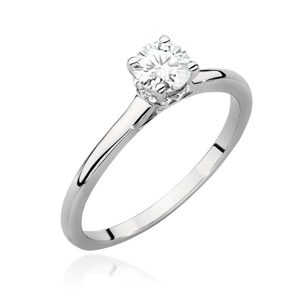 Inel Aur 9K cu Diamante Naturale 0.46 ct