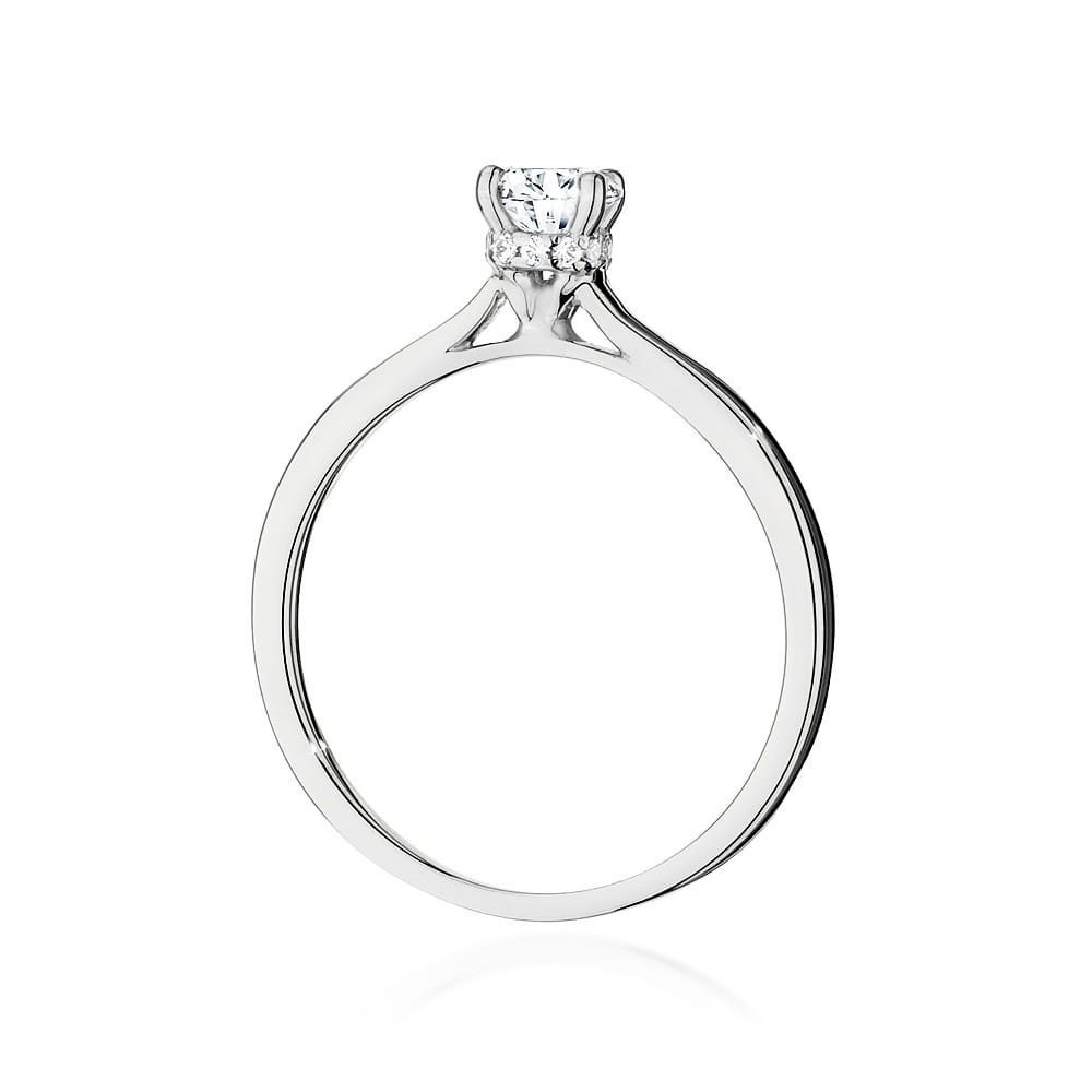Inel Aur 9K cu Diamante Naturale 0.56 ct