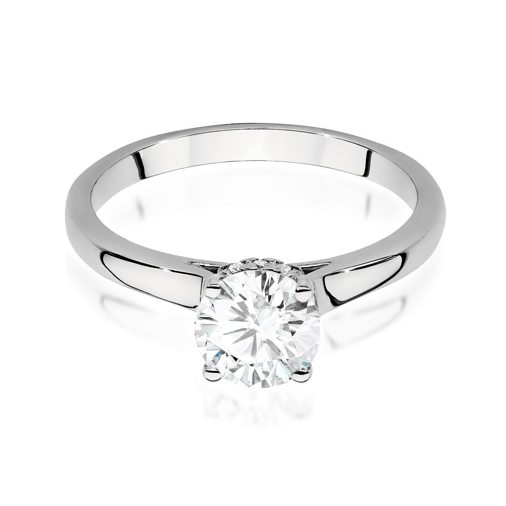 Inel Aur 9K cu Diamante Naturale 1.07 ct
