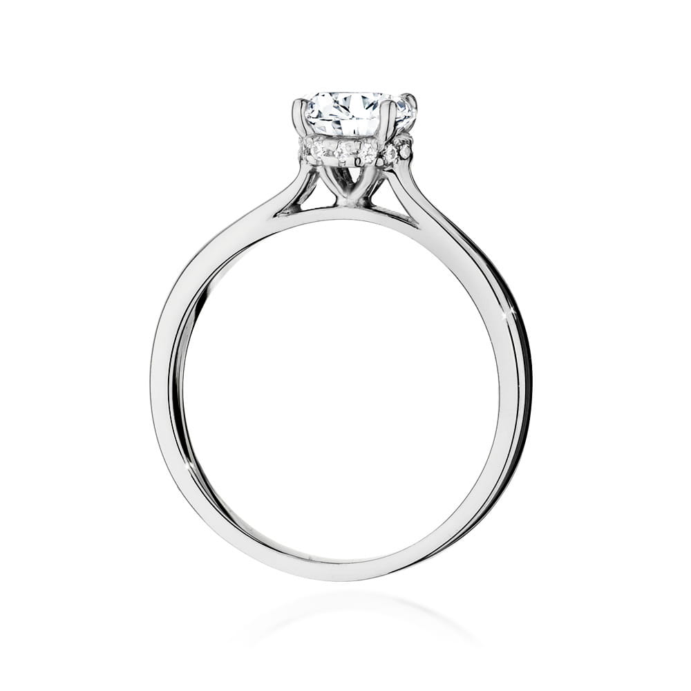 Inel Aur 9K cu Diamante Naturale 1.07 ct