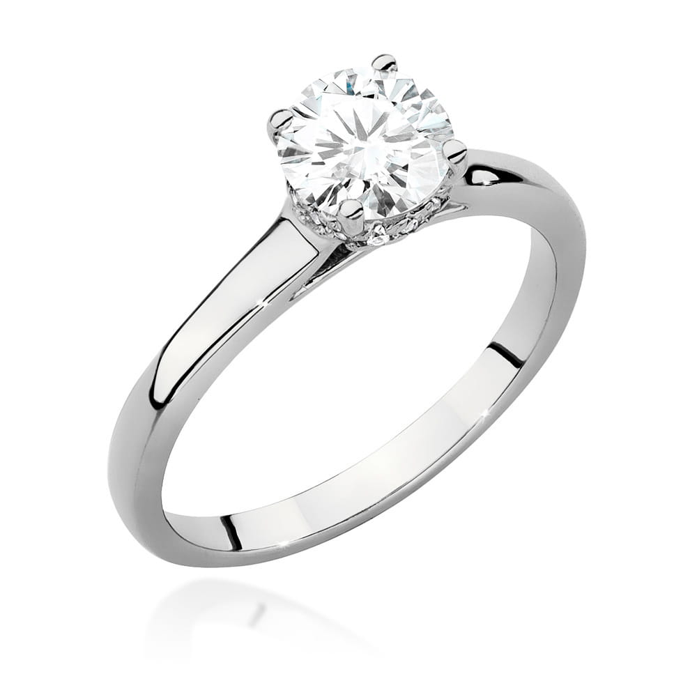 Inel Aur 9K cu Diamante de Laborator 0.76 ct