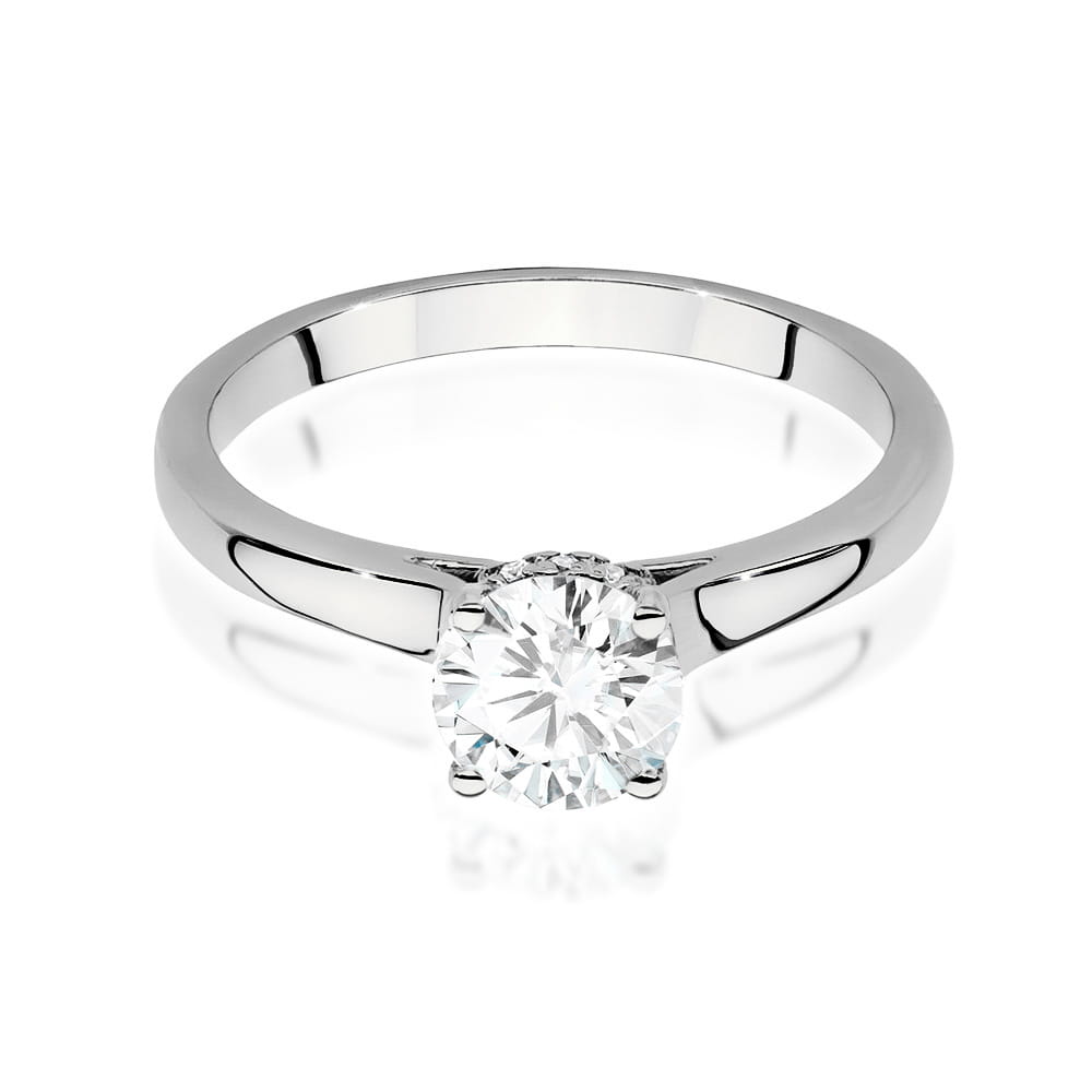 Inel Aur 9K cu Diamante de Laborator 0.76 ct