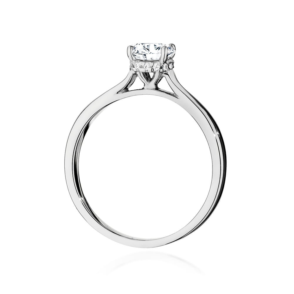 Inel Aur 9K cu Diamante de Laborator 0.76 ct