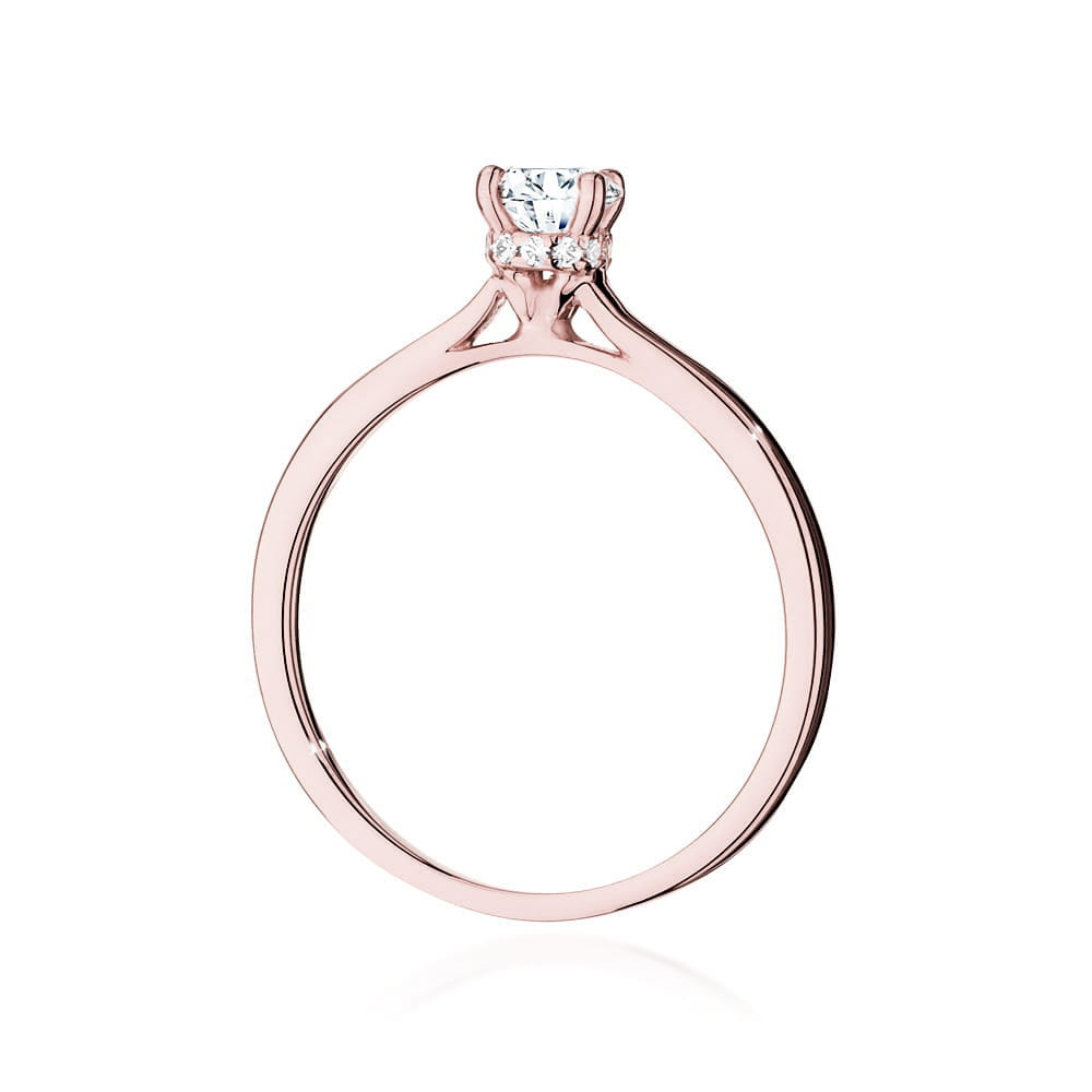 Inel Aur 14K cu Diamante de Laborator 0.46 ct