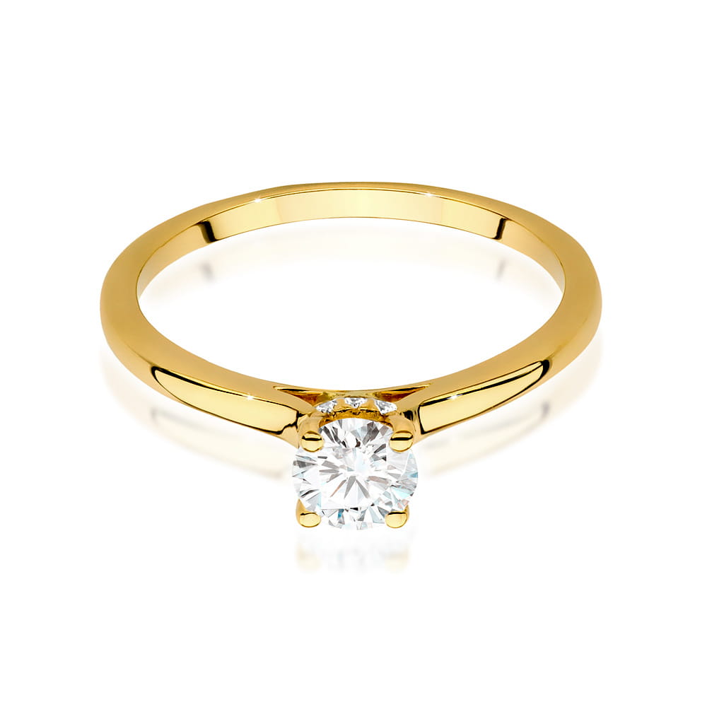 Inel Aur 14K cu Diamante de Laborator 0.46 ct