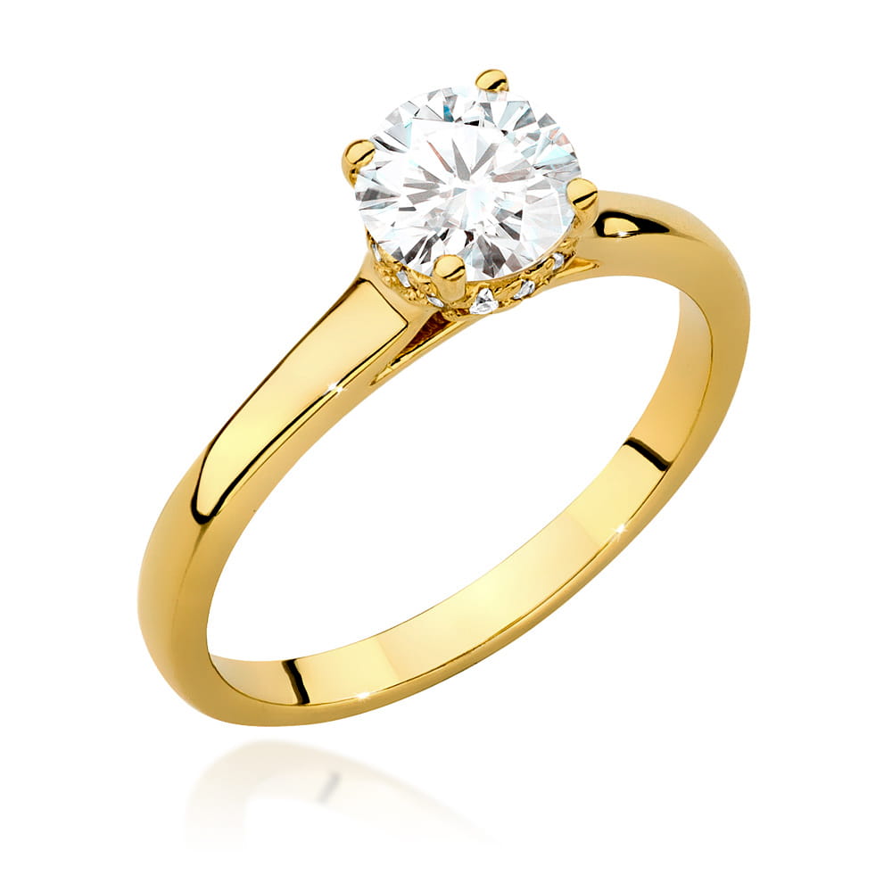 Inel Aur 14K cu Diamante de Laborator 0.76 ct