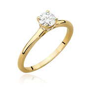 Inel Aur 9K cu Diamante de Laborator 0.46 ct