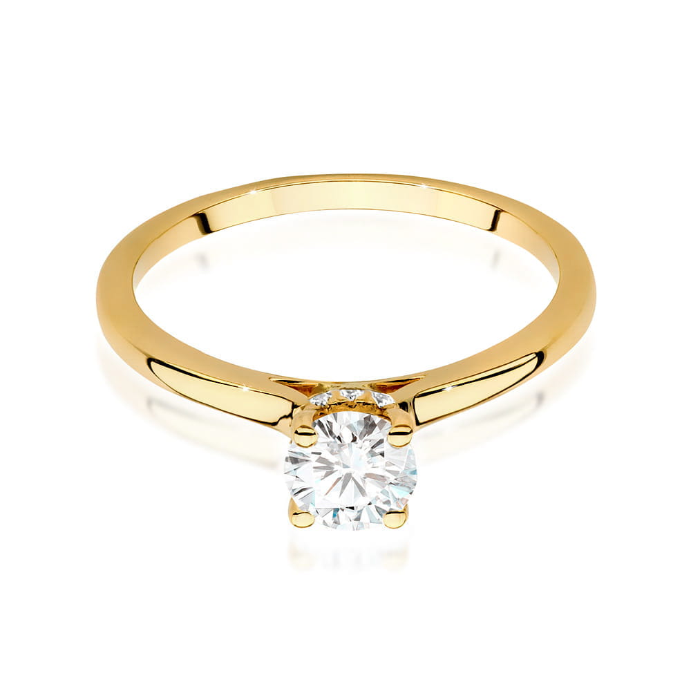 Inel Aur 9K cu Diamante de Laborator 0.56 ct