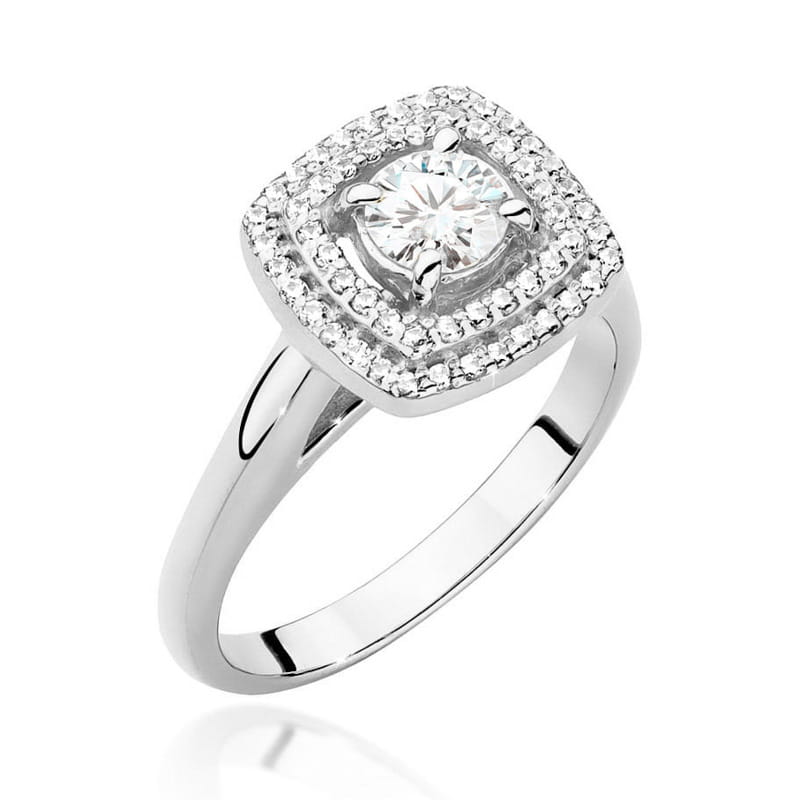 Inel Aur 9K cu Diamante Naturale 0.68 ct